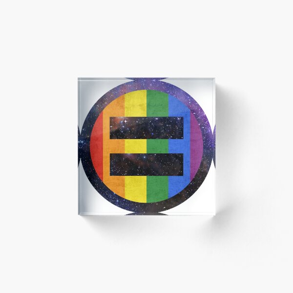 Equality Pride Universe Acrylic Block