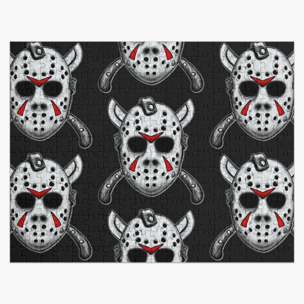 Friday the 13th Jason Mask Art Board Print for Sale by ShayneoftheDead