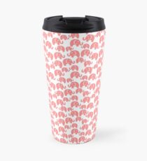 cute pink elephant pattern Travel Mug
