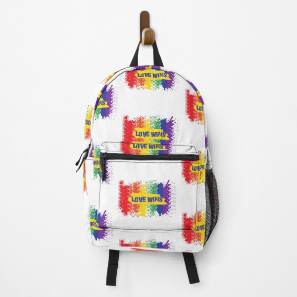 Item preview, Love Wins Rainbow Colors Blue Splash Letters designed and sold by LuckyKermit.