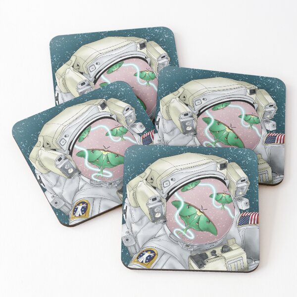Item preview, Astronaut & Moths designed and sold by misslovelymess.