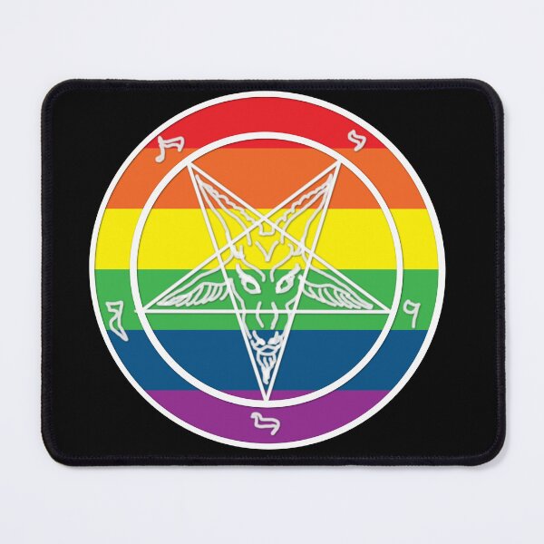Item preview, Rainbow Baphomet designed and sold by ShayneoftheDead.