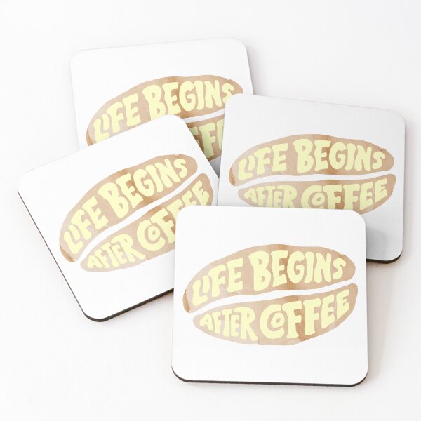 Item preview, Life begins after Coffee | Coffee Beans | Coffee obsessed  designed and sold by Yellow Coffee.