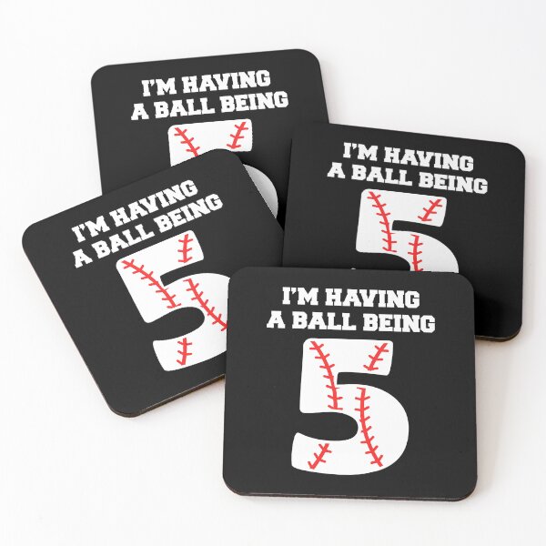 Item preview, I'm Having A Ball Being 5 Kids 5 Year Old Baseball Birthday 5th Birthday Gift designed and sold by MichelSorour.
