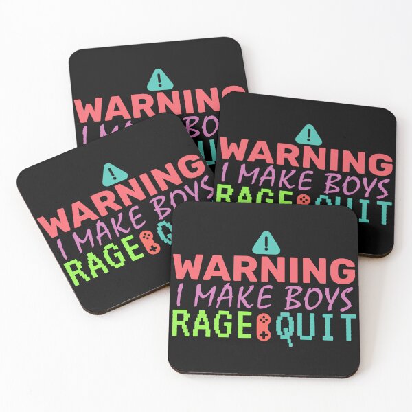 Item preview, Warning! I Make Boys Rage Quit - Gaming designed and sold by BopleDesigns.