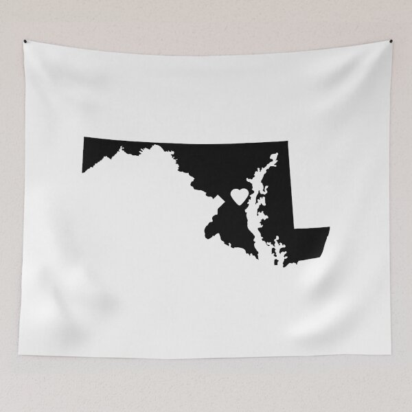 Item preview, Maryland Love in Black designed and sold by Maren Misner.