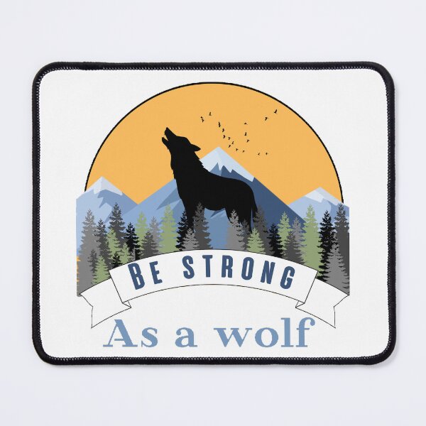 Item preview, Be strong as a wolf t-shirt designed and sold by T-ShirtIn85.