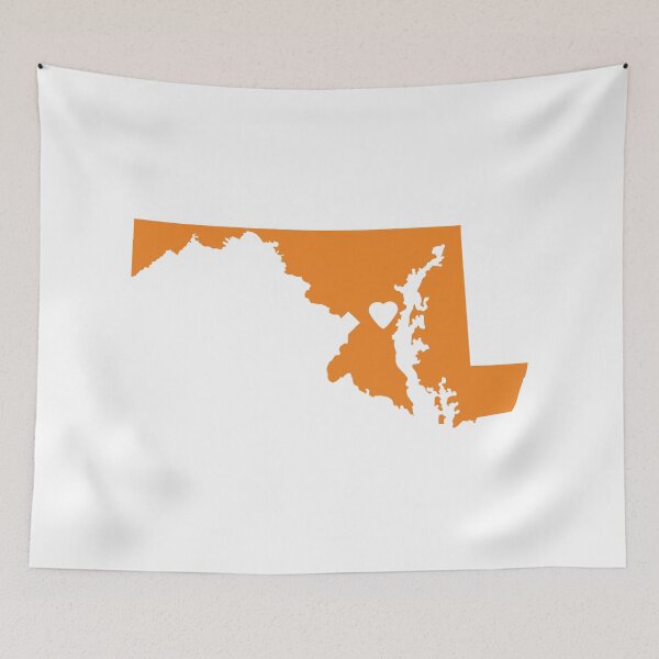 Item preview, Maryland Love in Orange designed and sold by Maren Misner.