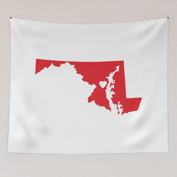 Item preview, Maryland Love in Red designed and sold by Maren Misner.
