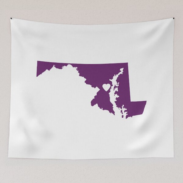 Item preview, Maryland Love in Purple designed and sold by Maren Misner.
