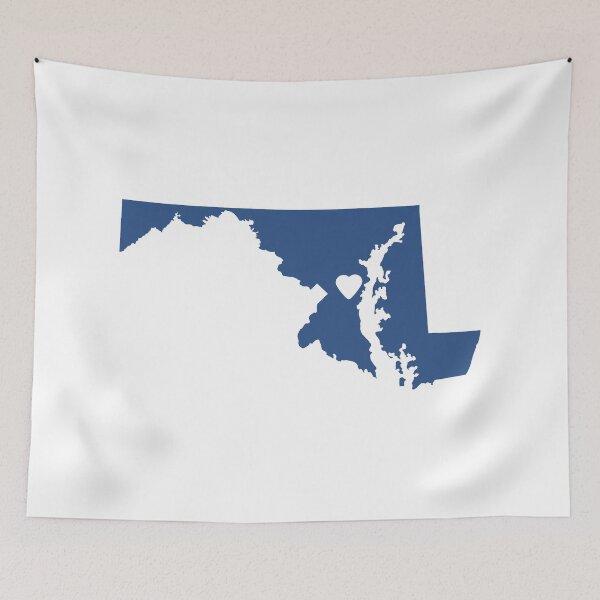 Item preview, Maryland Love in Blue designed and sold by Maren Misner.