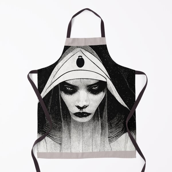 Item preview, Tall Shadow Nun- Black Metal- The Mystical Guide to Errosion 666 designed and sold by esotericorigins.