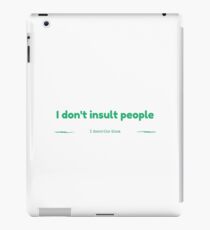 Sarcasm iPad Case/Skin