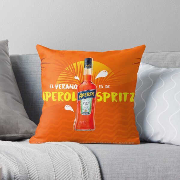 Sunset Cocktail Aperol Spritz Throw Pillow