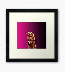 'Buffy in Pink' by JACKASH Framed Print