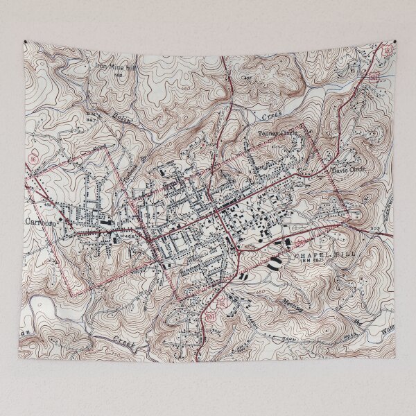 Item preview, Vintage Map of Chapel Hill North Carolina (1946) designed and sold by BravuraMedia.