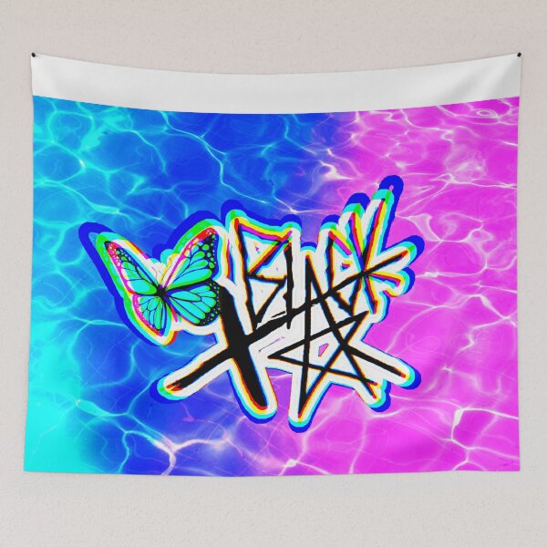 Item preview, xBLACKSTAR PURPLE AND BLUE OCEAN WAVES designed and sold by xBLACKSTAR.