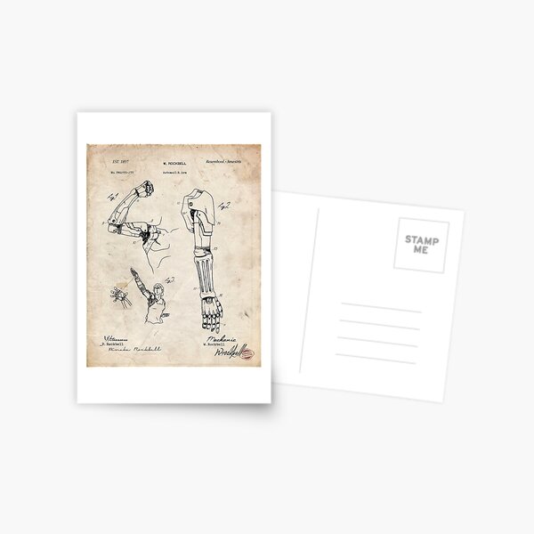 Fullmetal Alchemist - Automail Arm Patent Drawing Postcard