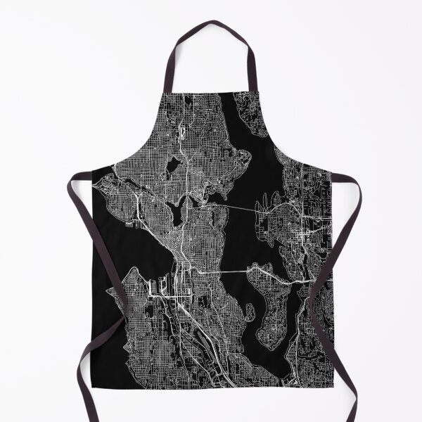 Item preview, Seattle Black Map designed and sold by multiplicitymap.
