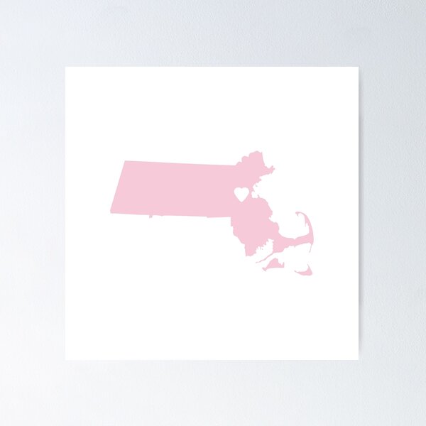 Item preview, Massachusetts Love in Pink designed and sold by Maren Misner.