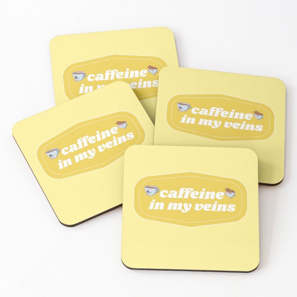 Item preview, Caffeine in my Veins | Coffee obsessed  designed and sold by Yellow Coffee.