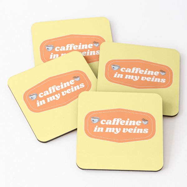 Item preview, Caffeine in my Veins | Coffee obsessed  designed and sold by Yellow Coffee.