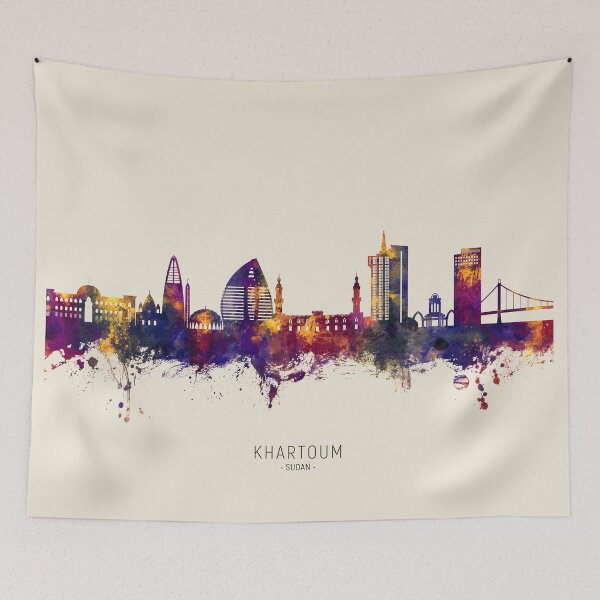 Item preview, Khartoum Sudan Skyline designed and sold by ArtPrints.