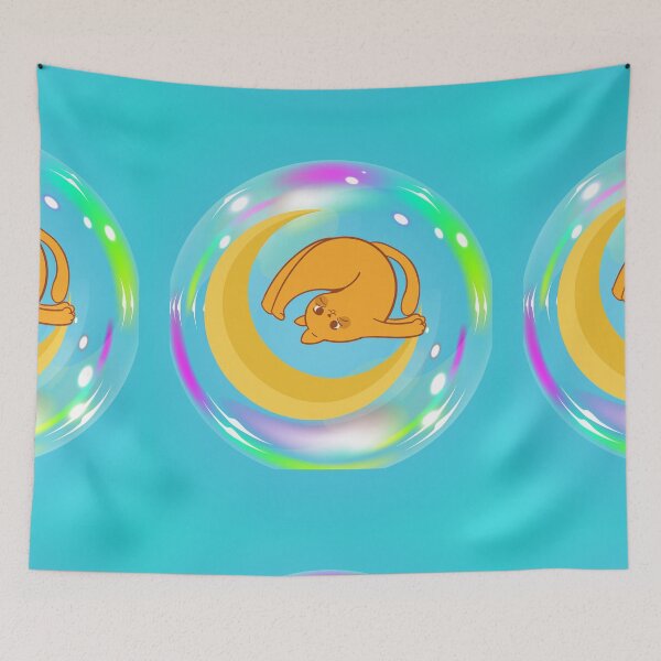Item preview,   HALF MOON YOGA POSE WITH CAT designed and sold by marie1919.