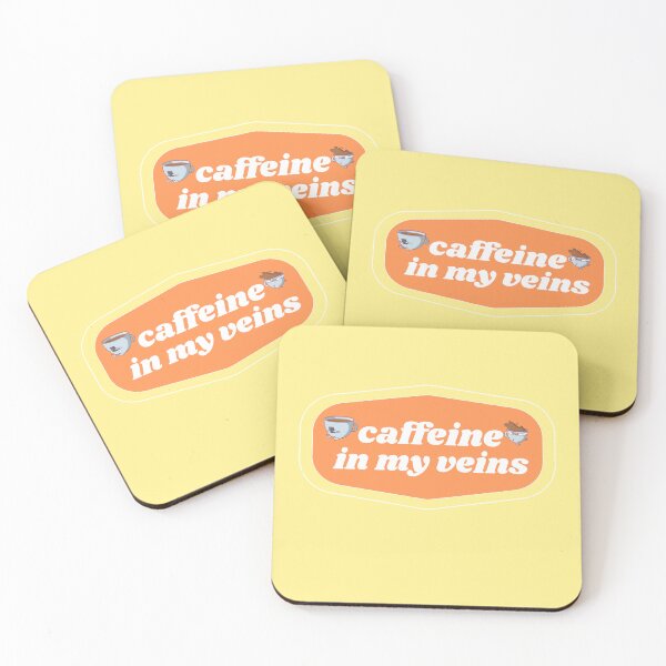 Item preview, Caffeine in my Veins | Coffee obsessed  designed and sold by Yellow Coffee.