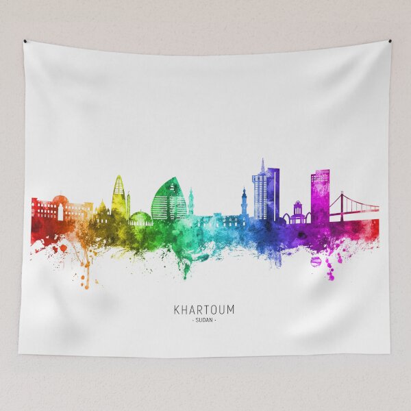 Item preview, Khartoum Sudan Skyline designed and sold by ArtPrints.