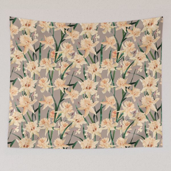 Item preview, Yesterday Watercolor Daffodil Pattern designed and sold by Sketchbook Designs.