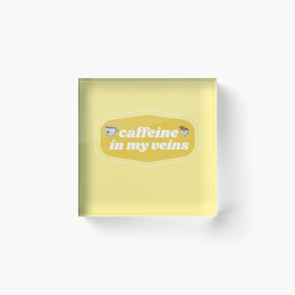 Item preview, Caffeine in my Veins | Coffee obsessed  designed and sold by Yellow Coffee.