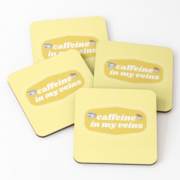 Item preview, Caffeine in my Veins | Coffee obsessed  designed and sold by Yellow Coffee.