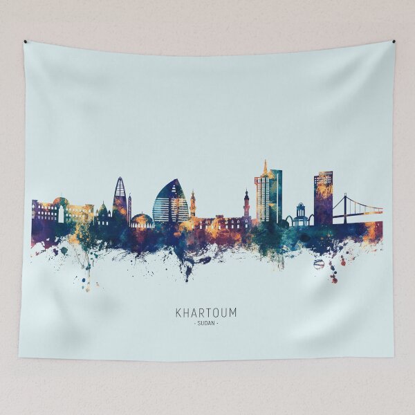 Item preview, Khartoum Sudan Skyline designed and sold by ArtPrints.