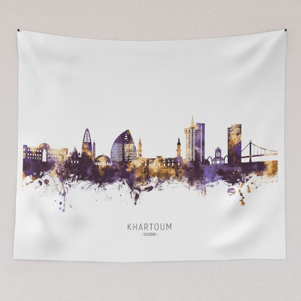 Item preview, Khartoum Sudan Skyline designed and sold by ArtPrints.