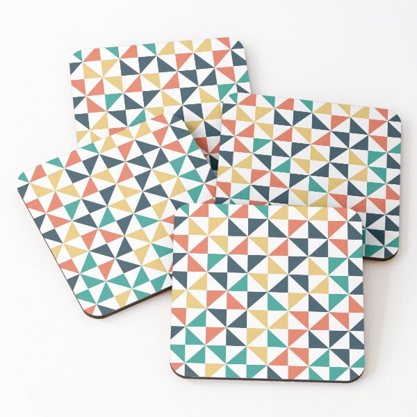 Item preview, Colorful Triangle Seamless Pattern designed and sold by JenTrinhArt.