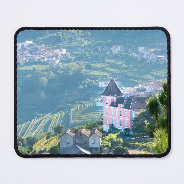 Item preview, Pink house in the vineyards of the Douro region, Portugal designed and sold by bookofwandering.