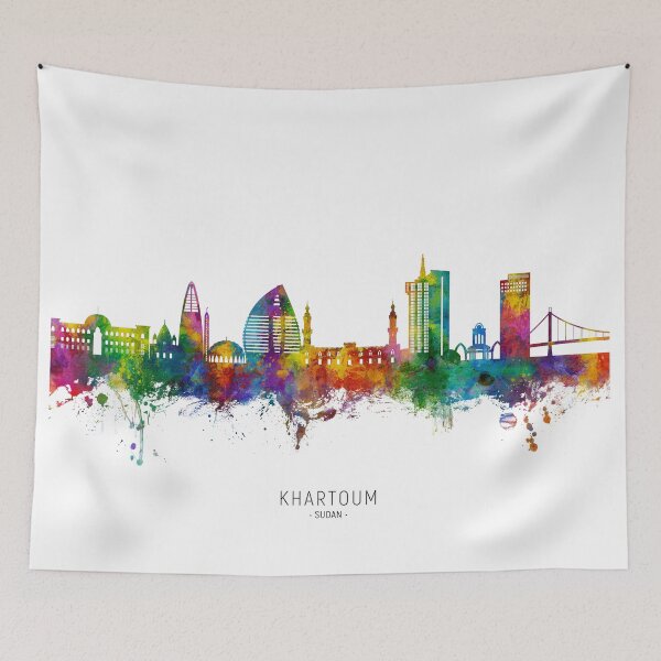 Item preview, Khartoum Sudan Skyline designed and sold by ArtPrints.