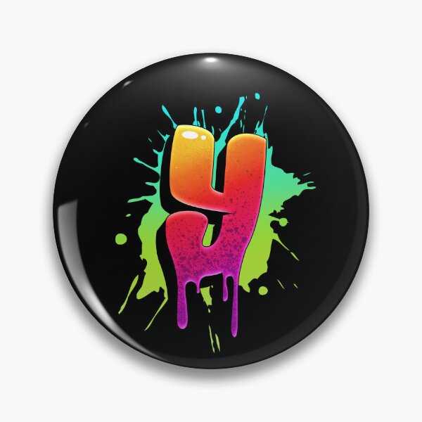 Item preview, Graffiti Letters Y Letter Colorful Paint Splash Style designed and sold by ToTheNextLetter.