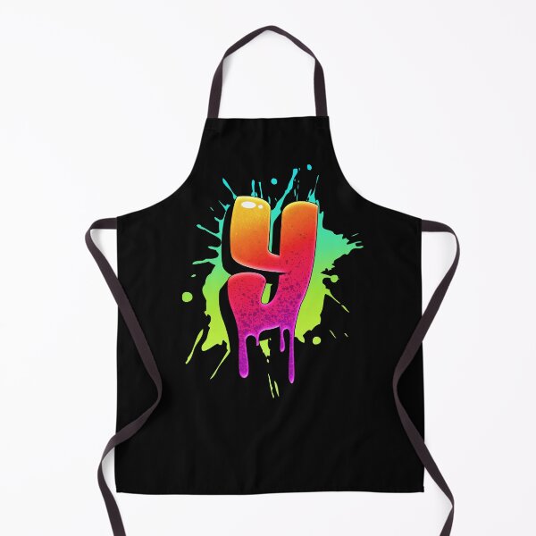 Item preview, Graffiti Letters Y Letter Colorful Paint Splash Style designed and sold by ToTheNextLetter.