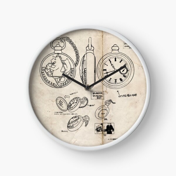 Fullmetal Alchemist Round Wall Clock Home Decor Wall Clock Gift for Fullmetal  Alchemist Fans