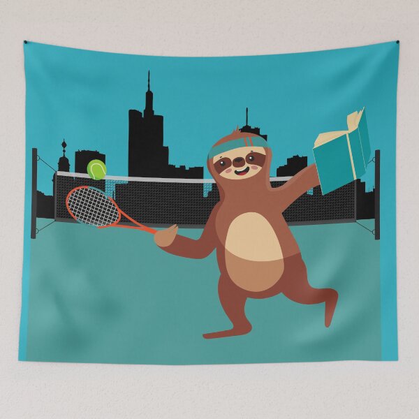 Item preview, The Tennis Book Sloth designed and sold by tmdaliggr.