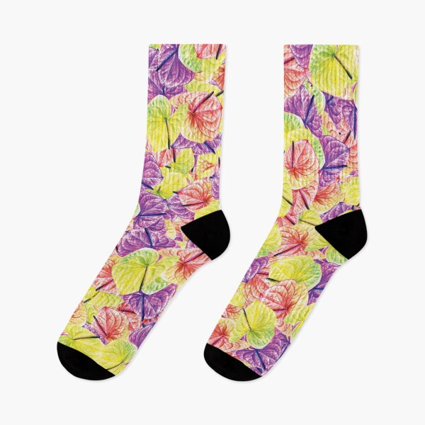 Item preview, Seamless vibrant pattern with tropical plant anthurium designed and sold by BeInTouch.