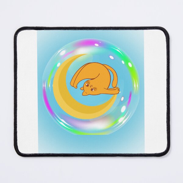 Item preview, HALF MOON YOGA POSE WITH CAT designed and sold by marie1919.
