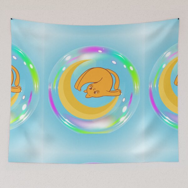Item preview,     HALF MOON YOGA POSE WITH CAT designed and sold by marie1919.