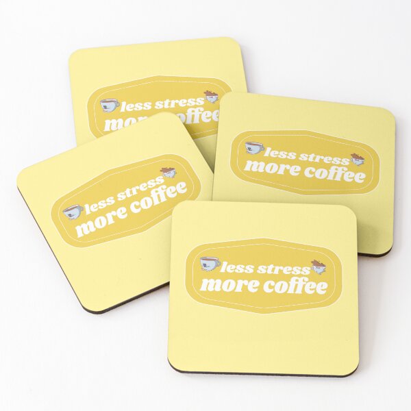 Item preview, Less stress more Coffee | Coffee obsessed  designed and sold by Yellow Coffee.