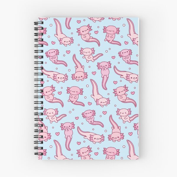 Item preview, Cute Swimming Axolotls Pattern designed and sold by rustydoodle.