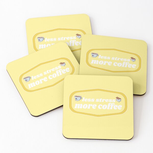Item preview, Less stress more Coffee | Coffee obsessed  designed and sold by Yellow Coffee.