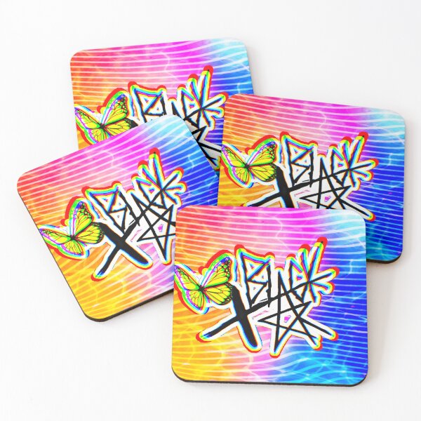 Item preview,  xBLACKSTAR ORANGE AND BLUE OCEAN WAVES designed and sold by xBLACKSTAR.