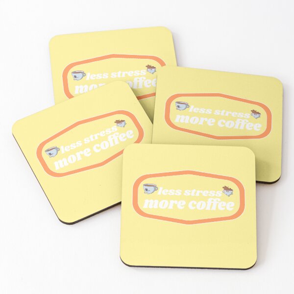 Item preview, Less stress more Coffee | Coffee obsessed  designed and sold by Yellow Coffee.